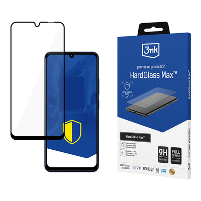 Folie Reinforced Full Coverage sticla 3mk Hardglass Max Negru pentru Xiaomi Redmi 14C / Poco C75 / Redmi A4 5G