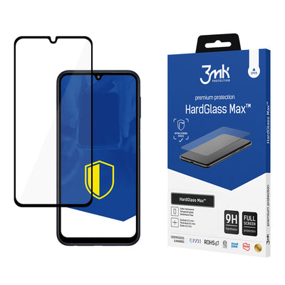Folie Reinforced Full Coverage sticla 3mk Hardglass Max Negru pentru Samsung Galaxy M34 5G