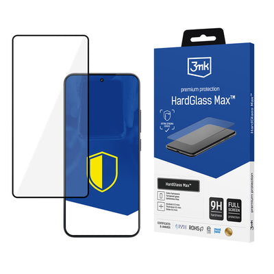 Folie Reinforced Full-screen sticla 3mk Hardglass Max Negru pentru Xiaomi 15