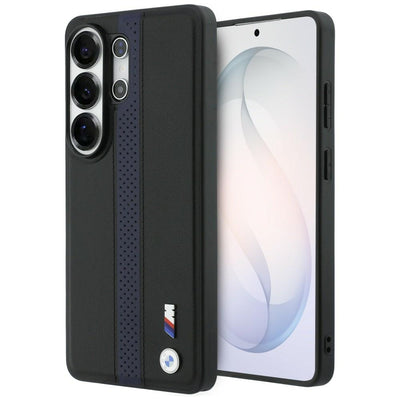 Husa BMW Perforated Stripe Logo Magsafe pentru Samsung Galaxy S26 Ultra - Albastru