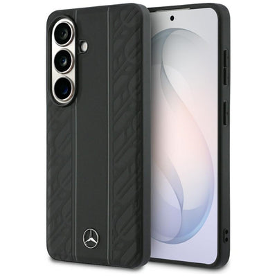 Husa Mercedes Laurel Leaves Vertical Stripes Magsafe pentru Samsung Galaxy S26 - Negru