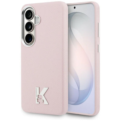 Husa Karl Lagerfeld K Metal Logo Magsafe pentru Samsung Galaxy S26 - Roz