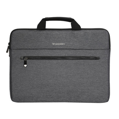Geanta laptop Wozinsky 15.6" cu Handle And Metal Zipper - Gri