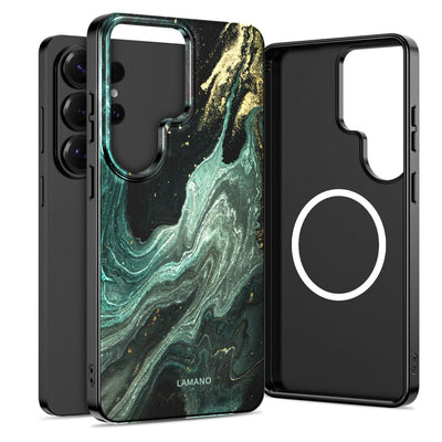 Husa Tech-protect Lamano Magsafe pentru Samsung Galaxy S26 Ultra - Negru And Verde