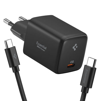 Incarcator priza Spigen Ee451eu Essential Usb-c 45W - Negru