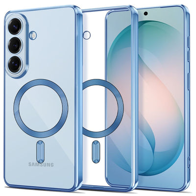 Husa Tech-protect Magflex Magsafe pentru Samsung Galaxy S26 - Transparent Albastru