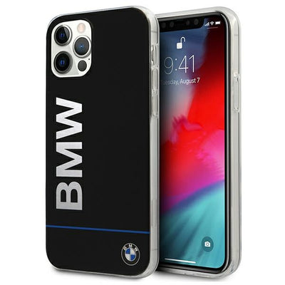 Husa BMW Hardcase Signature Printed Logo pentru iPhone 12 / 12 Pro - Negru
