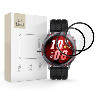 Folie Tech-protect Glass Flex+ 2-Pack Hybrid Glass pentru Huawei Watch GT Runner 2 - Negru