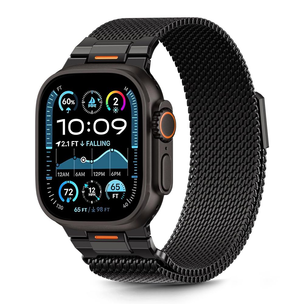 Curea Tech-protect Milano Vanguard Bracelet pentru Apple Watch (44 / 45 / 46 / 49 Mm) - Negru