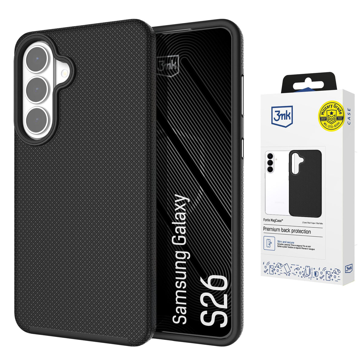 Husa 3mk Fortis Magcase pentru Samsung Galaxy S26 - Negru