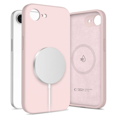 Husa Tech-protect Silicone Magsafe pentru iPhone 16e / 17e - Roz