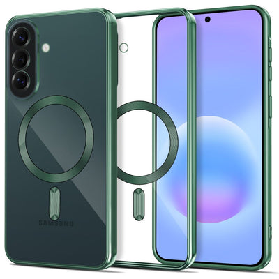 Husa Tech-protect Magflex Magsafe pentru Samsung Galaxy A37 5G - Transparent Verde