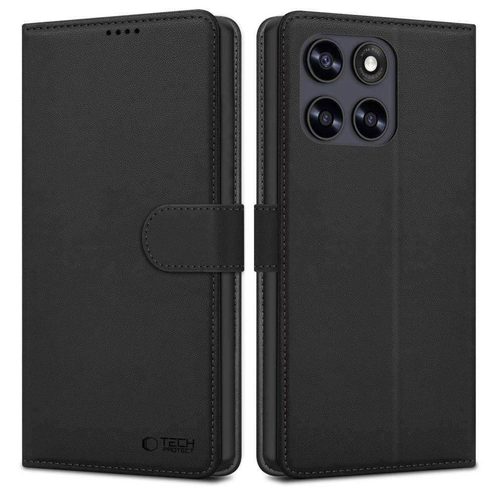 Husa Tech-protect Wallet pentru Motorola Moto G67 / G77 - Negru