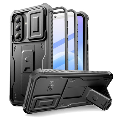 Husa Tech-protect Kevlar Cam+ 2-Set pentru Samsung Galaxy A57 5G - Negru