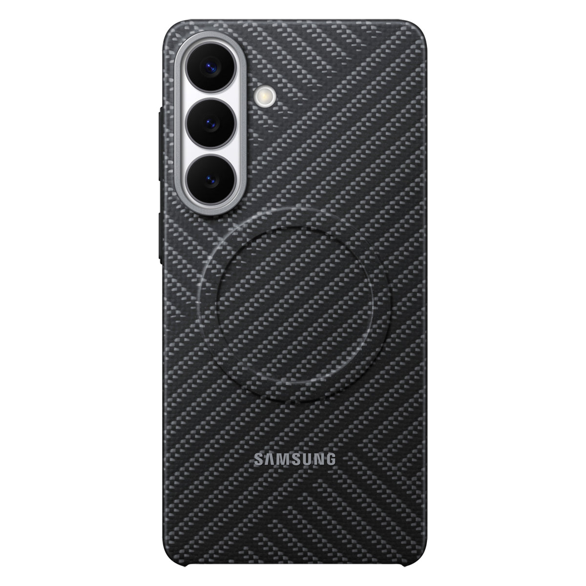 Husa Samsung Carbon Magnet pentru Samsung Galaxy S26+ Compatible cu Magsafe - Gri