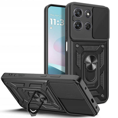 Husa Tech-protect Camshield Pro pentru Motorola Moto G57 Power / G67 Power - Negru