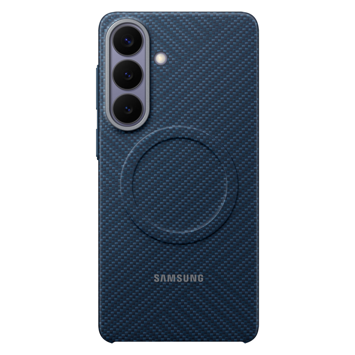 Husa Samsung Carbon Magnet pentru Samsung Galaxy S26+ Compatible cu Magsafe - Bleumarin