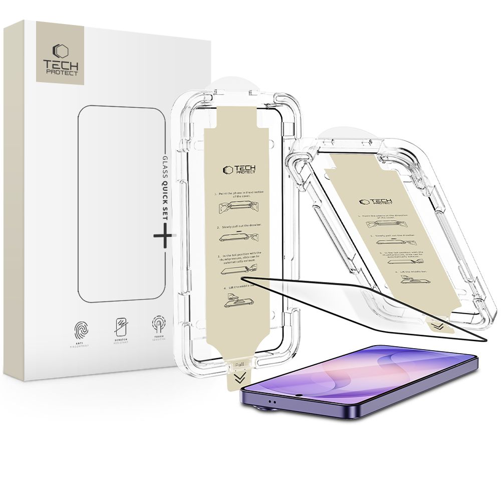 Folie Tech-protect Quick Set AR+ Anti-reflective Glass pentru Samsung Galaxy S26 Ultra - Negru