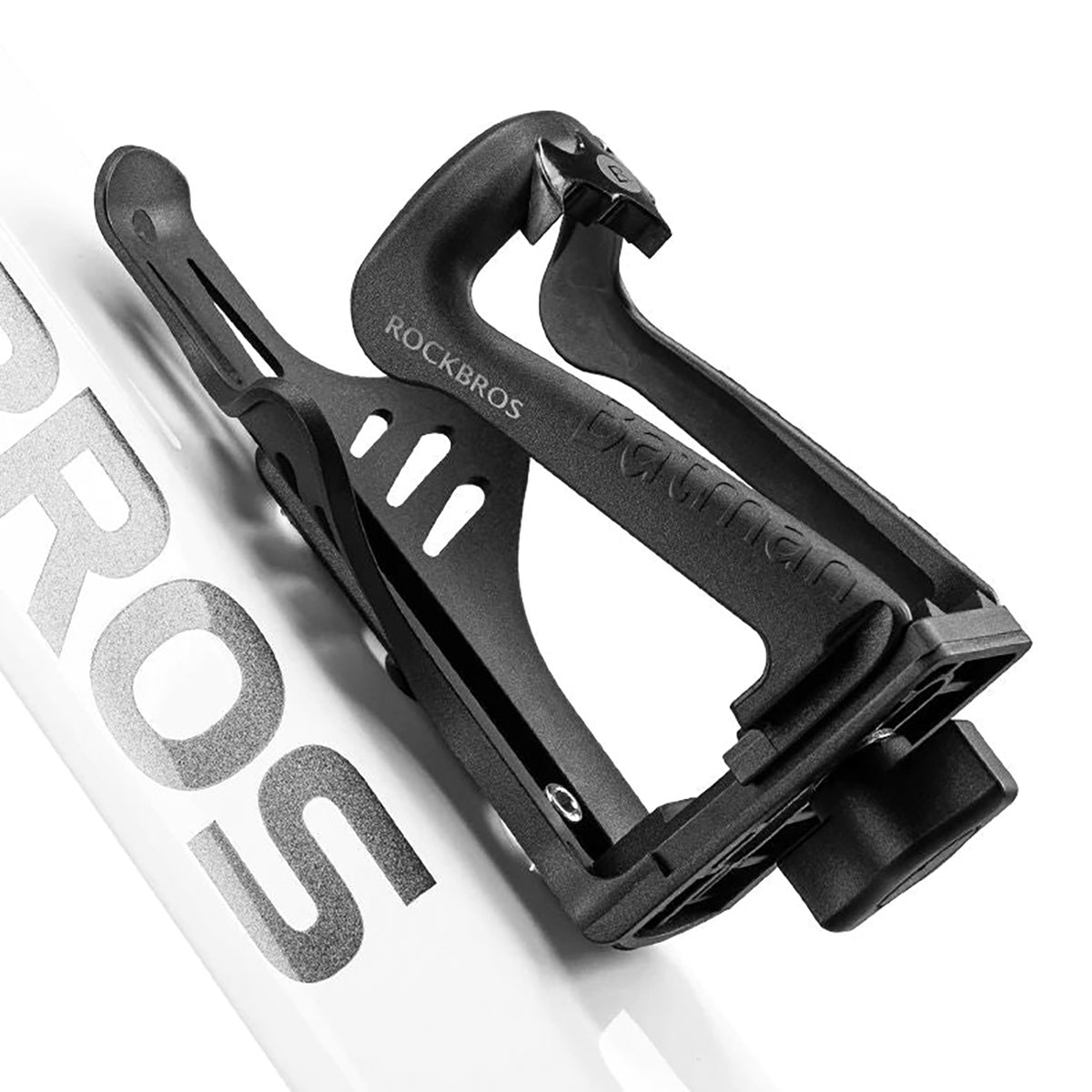 Suport Rockbros 2-3D Adjustable Bottle pentru Bikes And Motorcycles - Negru