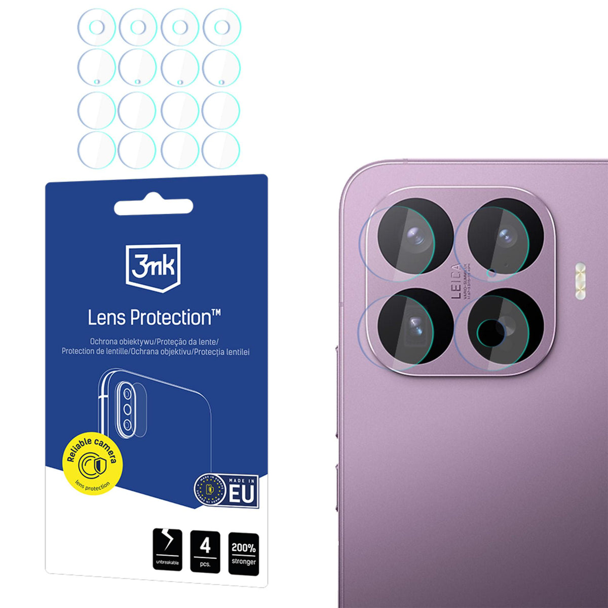 Folie 3mk Lens Protection Hybrid Glass pentru Camera Lens On Xiaomi 17T Pro