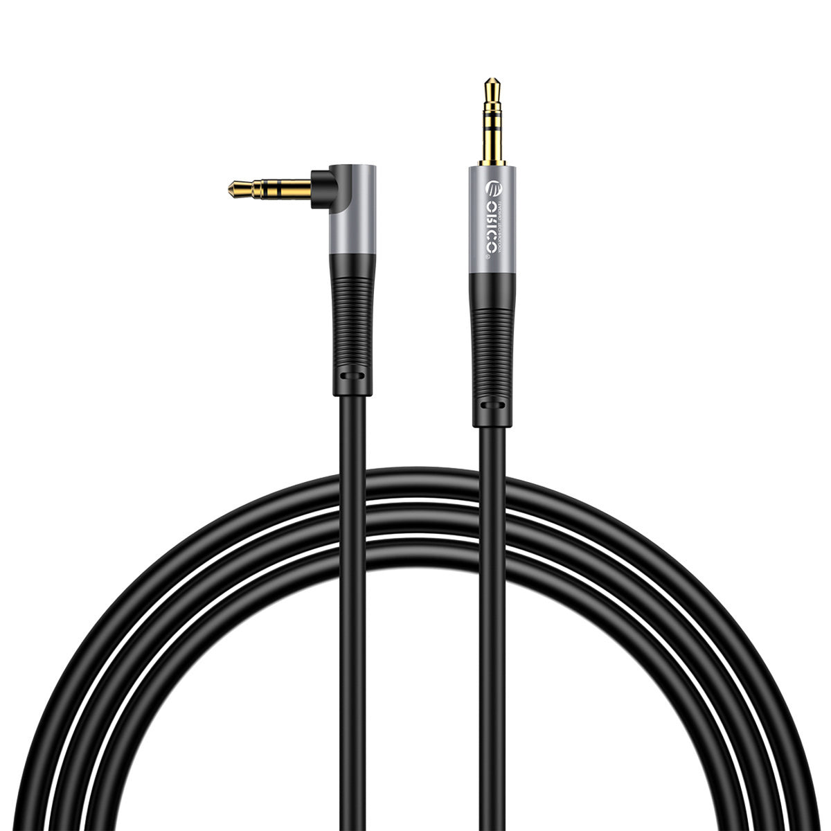 Cablu Orico AXW Mini Jack 3.5mm Male To Male Angled Audio 5m - Negru