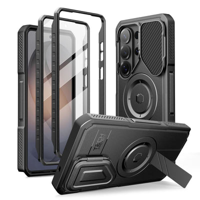 Husa Tech-protect Kevlar Magsafe 2-Set pentru Samsung Galaxy S26 Ultra - Negru