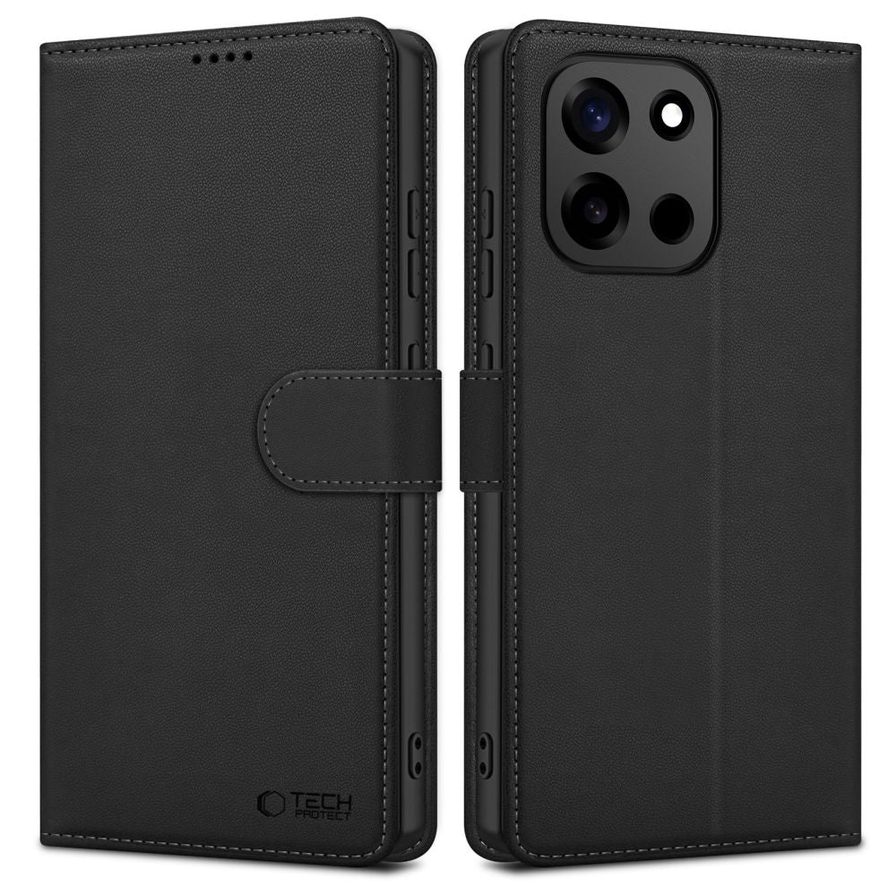 Husa Tech-protect Wallet pentru OnePlus Nord 6 - Negru