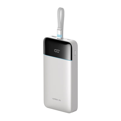 Cablu Cuktech 120W 25000mAh Acumulator extern cu Built-in Usb-c - Alb
