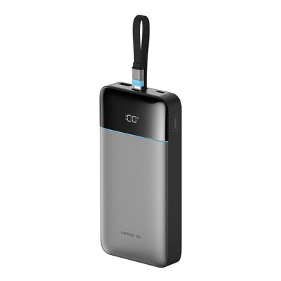 Cablu Cuktech 120W 25000mAh Acumulator extern cu Built-in Usb-c - Gri