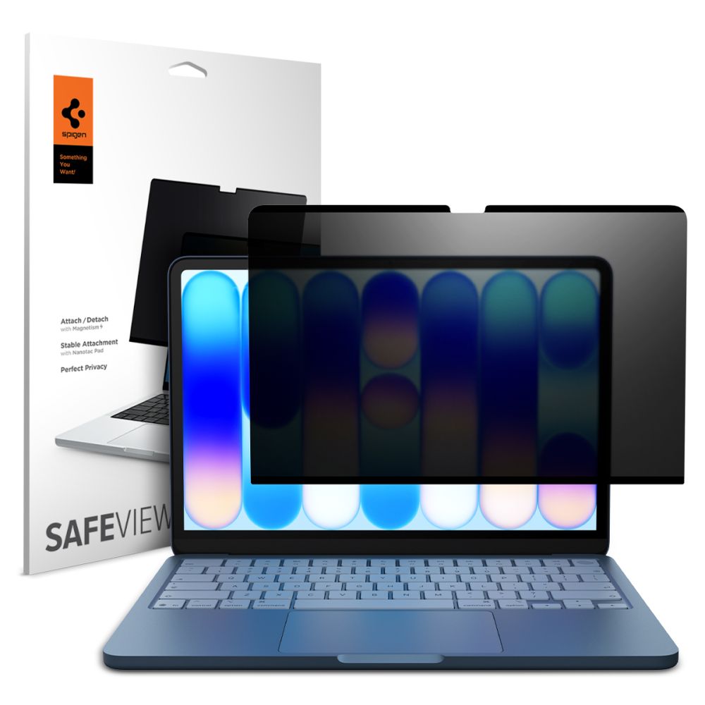 Folie Spigen Safeview Privacy protectie pentru MacBook Neo 13" 2026