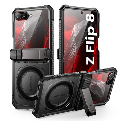 Husa Supcase UB Grip Mag Magsafe pentru Samsung Galaxy Z Flip 8 - Negru