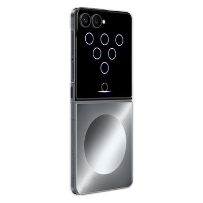 Husa Samsung Flipsuit pentru Samsung Galaxy Z Flip 8 cu Interactive LED Card - Gri