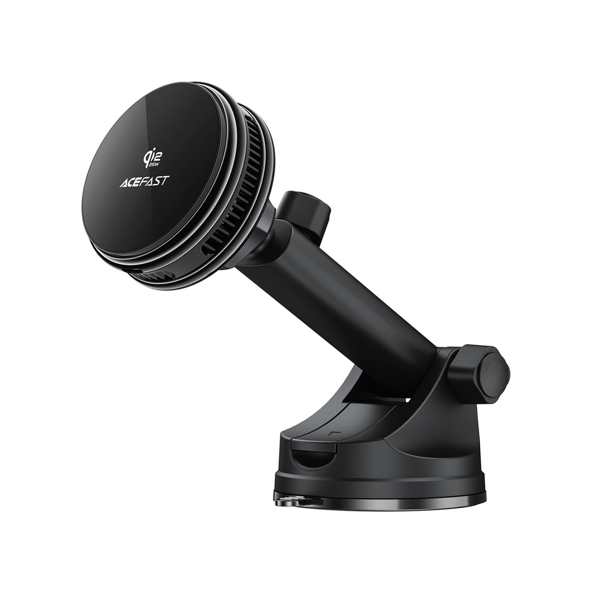 Suport auto Acefast D67 Magnetic Dashboard cu Qi2 25W Wireless Charging si Cooling - Negru