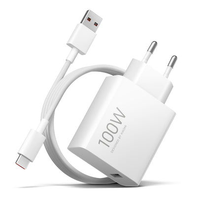 Cablu Xiaomi 100W 6.1A 1 X Usb-a Incarcator priza cu Usb-c - Alb