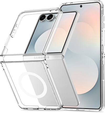 Husa Tech-protect Flexair Hybrid Magsafe pentru Samsung Galaxy Z Flip 8 - Transparent