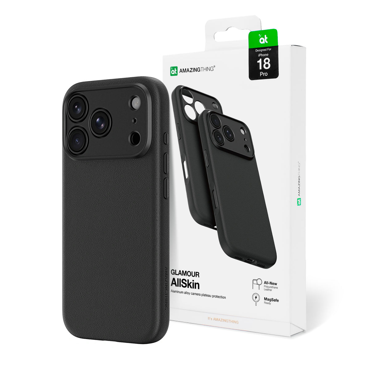 Husa Amazingthing Glamour Allskin iPhone 18 Pro cu Camera Magsafe Compatible - Negru