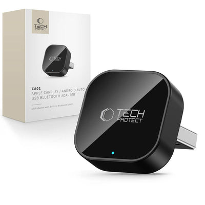 Adaptor Tech-protect Ultraboost Ca01 USB Bluetooth 5.4 Apple Carplay / Android Auto - Negru