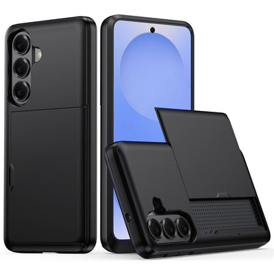Husa Amorus Samsung Galaxy A37 5G cu Sliding Card Suport - Negru