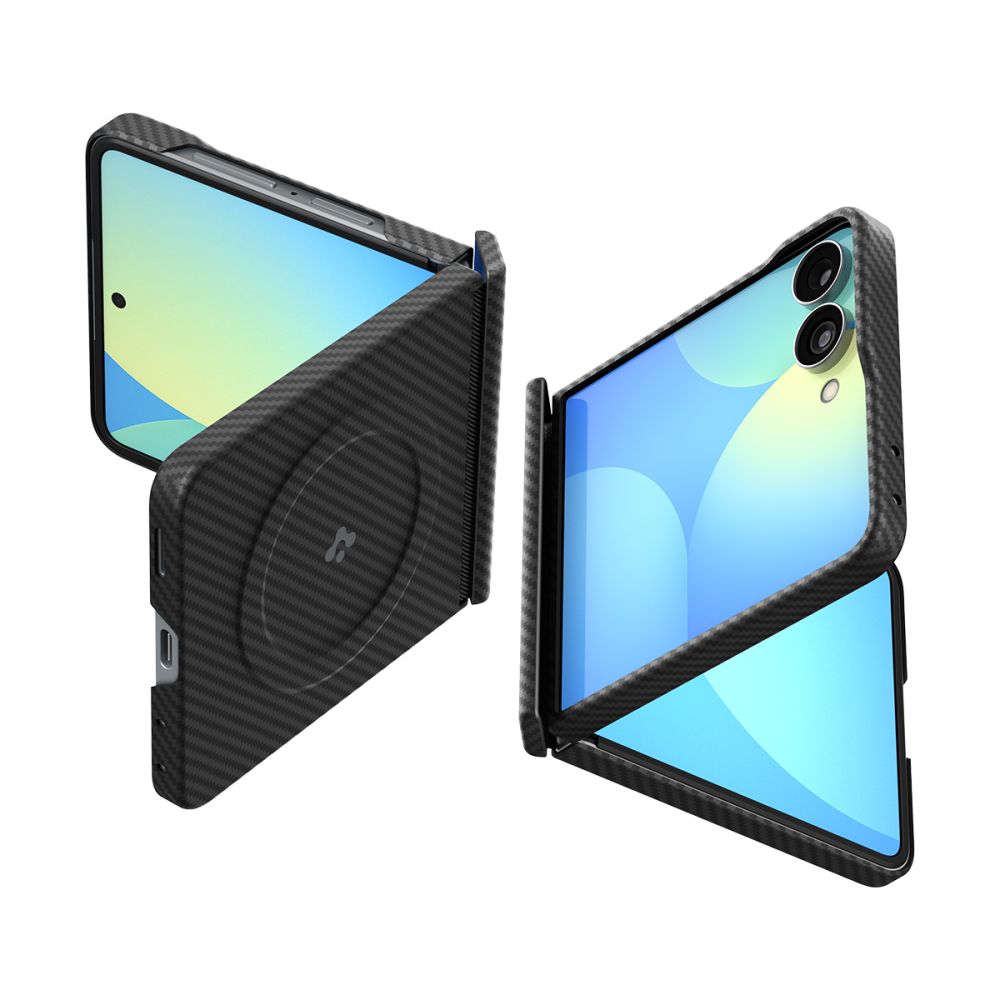 Husa Spigen Airskin Aramid Magfit Magsafe pentru Samsung Galaxy Z Flip 8 - Negru