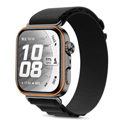 Curea Tech-protect Nylon Pro pentru Huawei Watch Fit 3 / 4 / 4 Pro / 5 / 5 Pro - Negru