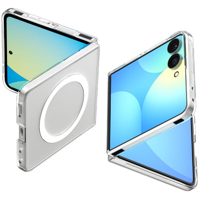 Husa Spigen Airskin Magfit pentru Samsung Galaxy Z Flip 8 - Transparent And Alb