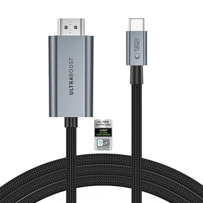 Cablu Tech-protect Ultraboost Usb-c To Hdmi 2.1 200 Cm 8K 60HZ - Gri