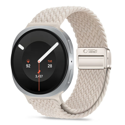 Curea Tech-protect Nylonmag pentru Samsung Galaxy Watch 40/44/46 Mm - Bej