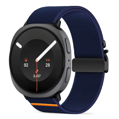 Curea Tech-protect Nylon Clasp pentru Samsung Galaxy Watch 40/44/46 Mm - Bleumarin