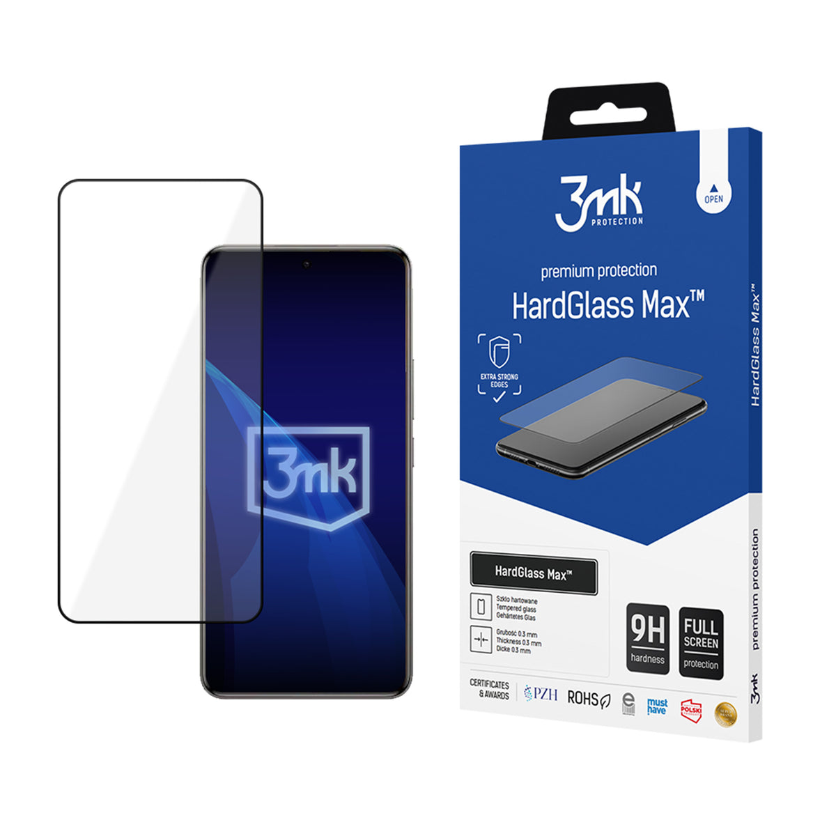 Folie sticla 3mk Hardglass Negru Na Xiaomi Redmi Note 15 Pro 4G