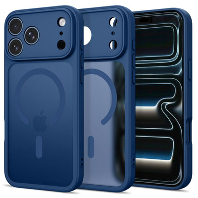 Husa Tech-protect Basicmag Magsafe pentru iPhone 17 Pro Max / 18 Pro Max - Matte Albastru inchis