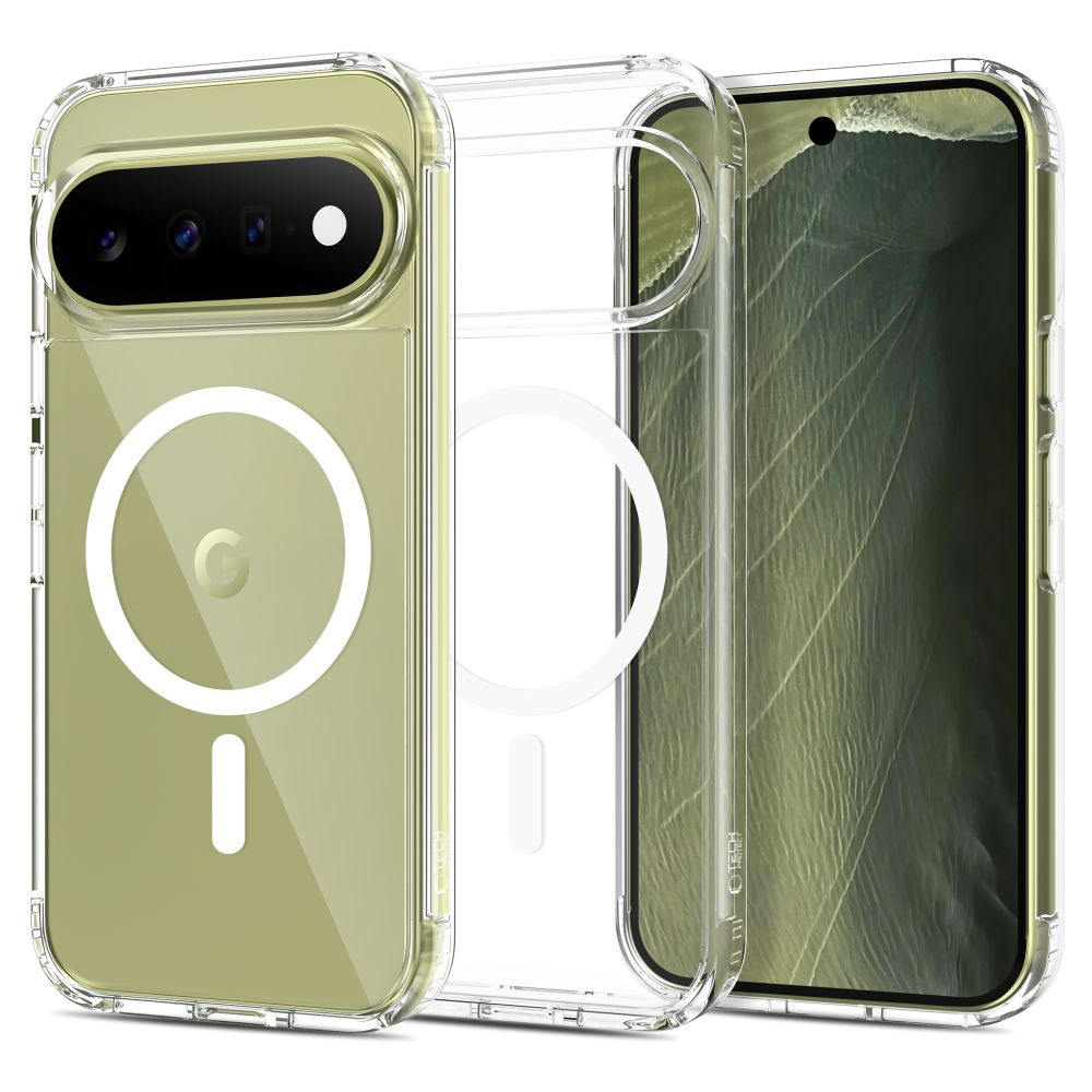 Husa Tech-protect Flexair Hybrid Magsafe pentru Google Pixel Pro 9 / 9 Pro / 10 / 10 Pro / 11 / 11 Pro - Transparent