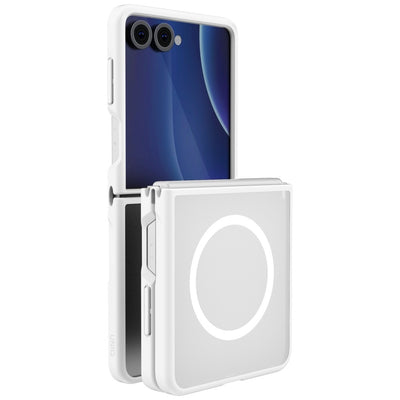 Husa Uniq Veren AF Magclick Charging pentru Samsung Galaxy Z Flip 8 - Alb