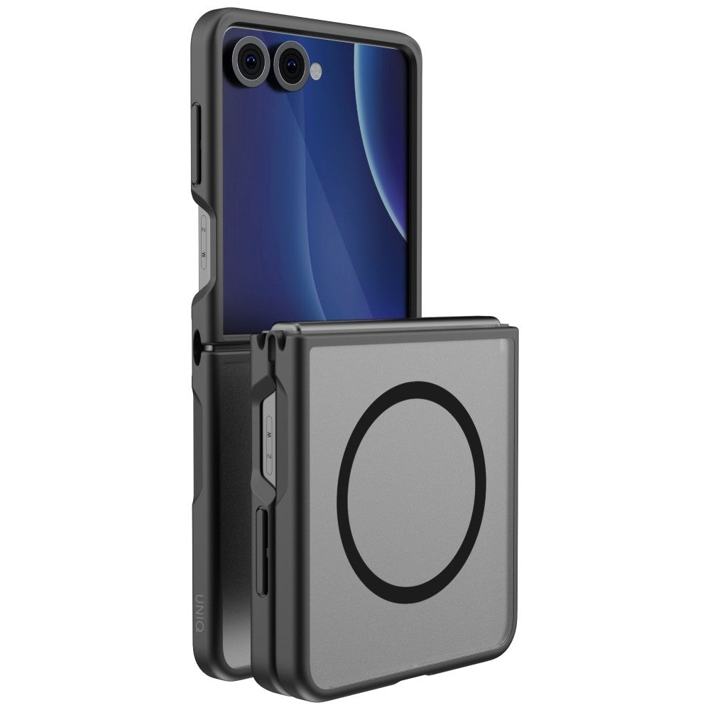 Husa Uniq Veren AF Magclick Charging pentru Samsung Galaxy Z Flip 8 - Negru