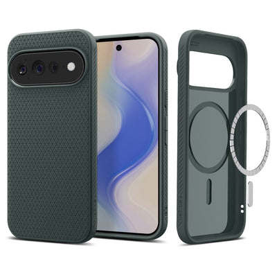 Husa Spigen Liquid Air Mag Magsafe pentru Google Pixel 11 Pro XL - Verde inchis